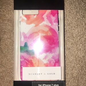 Scarlet & Gold Floral iPhone 7 Plus Case